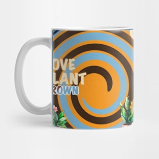 Love Plant Brown Geometric #61 Mug